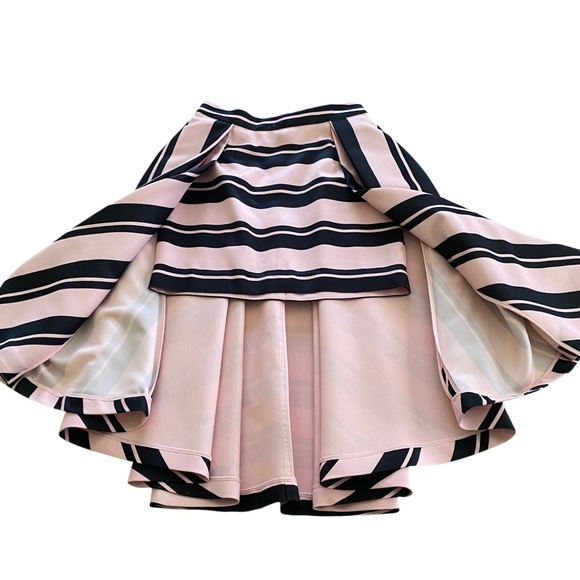 Halston Heritage Women's Hi-lo Printed Structured Skirt sz 2 - Picture 11 of 14